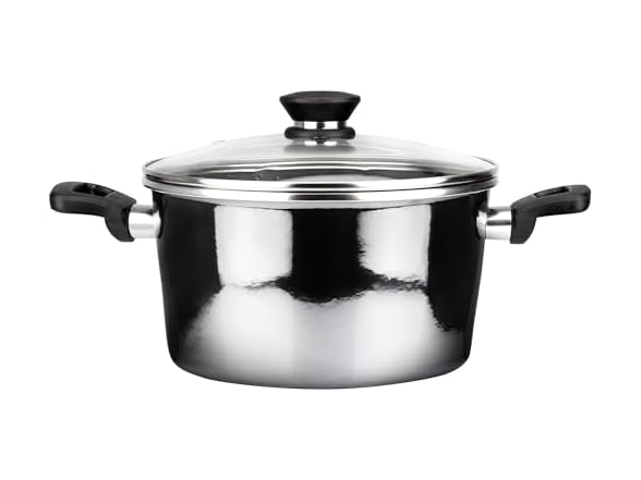 VITREX Granite Noir Metallic 7.8-Inch Stockpot with Lid