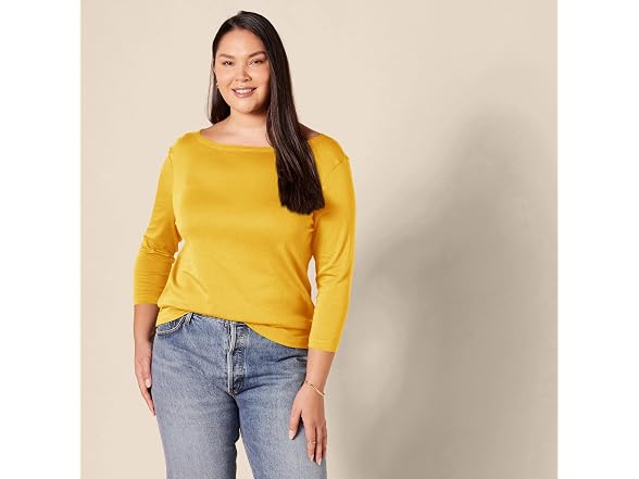 Amazon Essentials Women 3/4 Sleeve T-shirt
