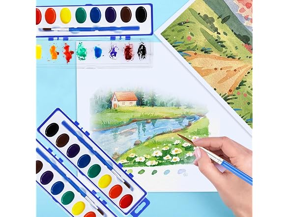 KMLYDGS 40 Pack Watercolor Paint Set - Gallery 4