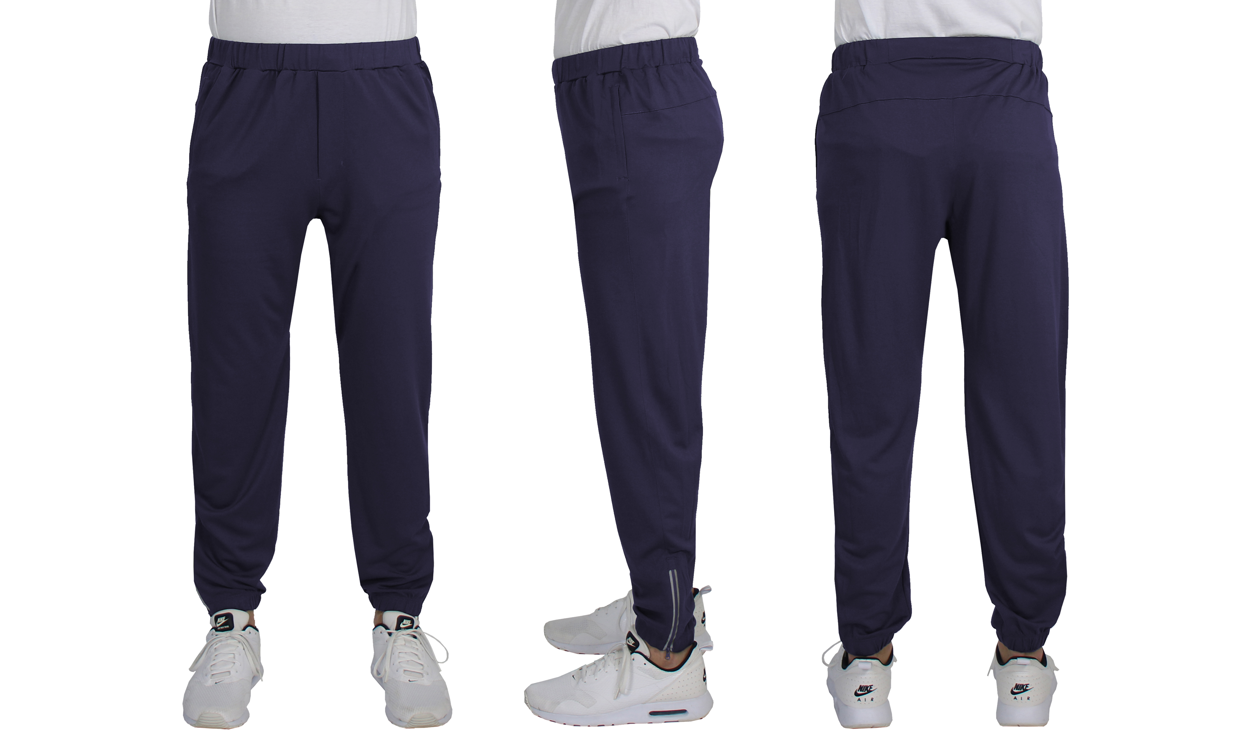 3Pk Asst Mens Active Pants w-Ankle Zippers - Gallery 14