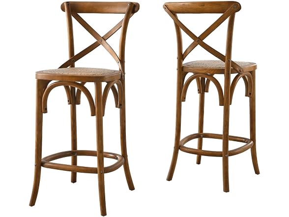 Modway Gear X-Back Wood Counter Stool