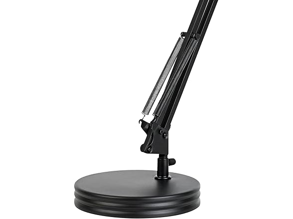 GLOBE Swing Arm Desk Lamp 28in Black
