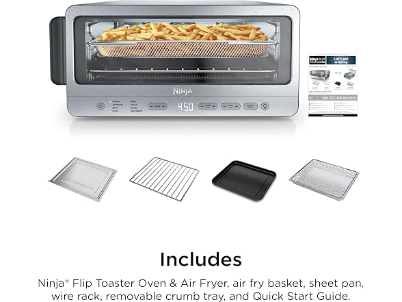 Ninja Flip Toaster Oven & Air Fryer, 8-in-1, S&D