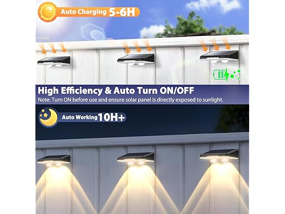 Brightever Solar Lights Outdoor 16-Pack, Waterproof