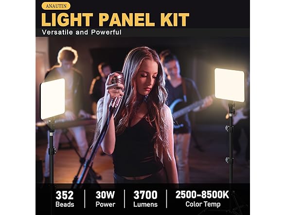 Anautin 30W Upgraded Photography Lighting Kit