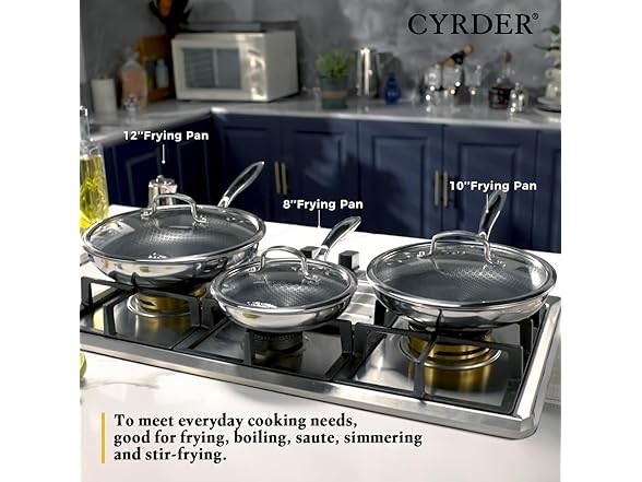 3 Nonstick Frying Pan Set
