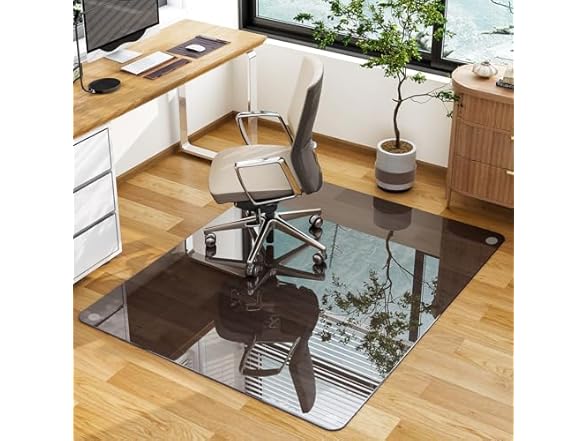 46"x 55" Tempered Glass Chair Mat