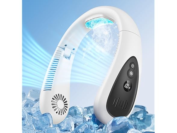 GAITIR Portable Neck Fan - White
