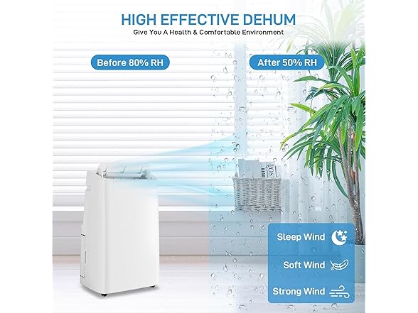 Vossfamul 14k BTU Portable Air Conditioner