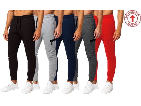 3Pk Mens Tech Fleece Jogger Pants (S-3XL)