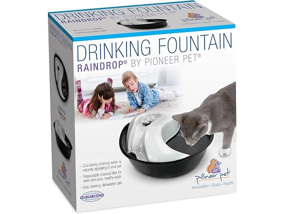 Pioneer Pet Raindrop Fountain, Pet Drinking Fountains