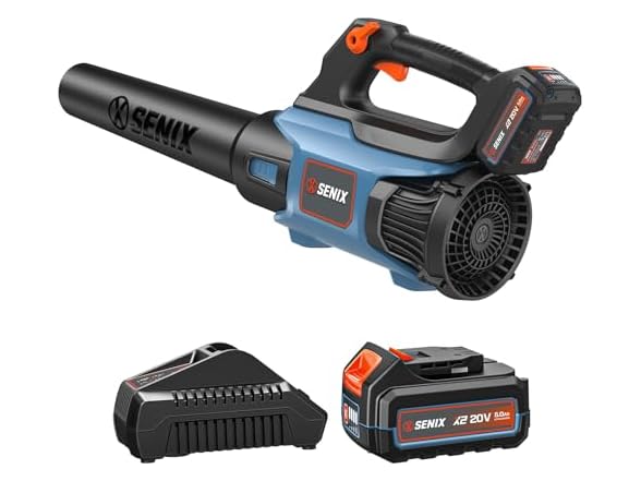 SENIX 20V Max Cordless Leaf Blower