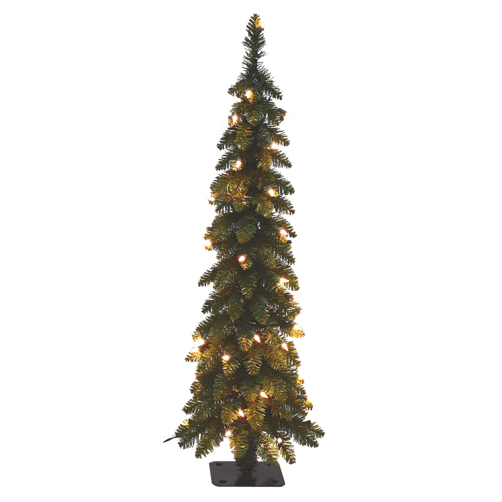 Santa's Workshop Pre-Lit Slim Christmas Tree w/ Lights - Gallery 2