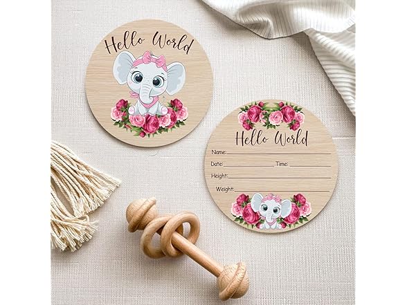 Personalized DIY Wood Birth Announcement