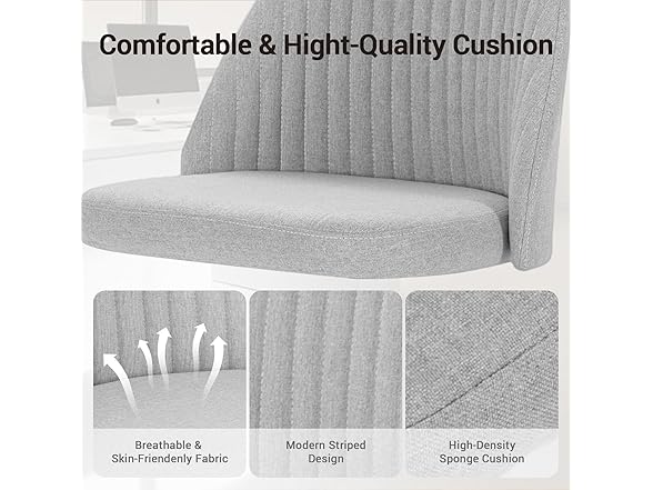 YSSOA Office Desk Chair with Back and Wheels