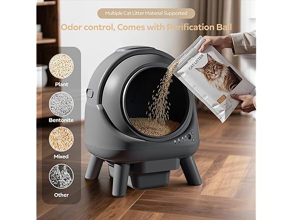 Heldenrol Auto Litter Box Gray