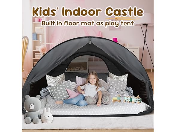 LEEDOR® Pop Up Bed Tent with Mesh & Shade Cloth Window