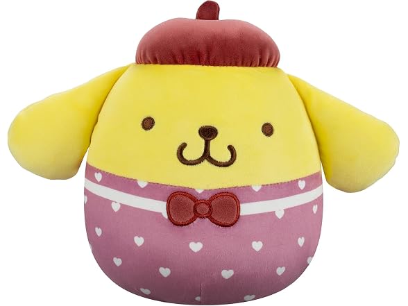 Sanrio 8in Hello Kitty + 8in Pompompurin Plush 2-Pack