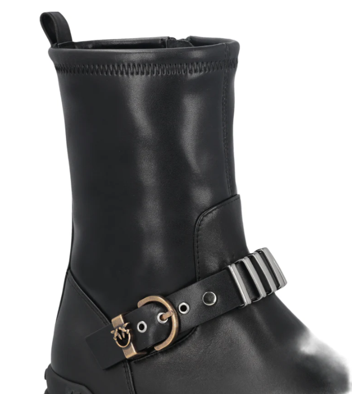 Pinko Mia 27 Leather Boots Black 41 - Gallery 9