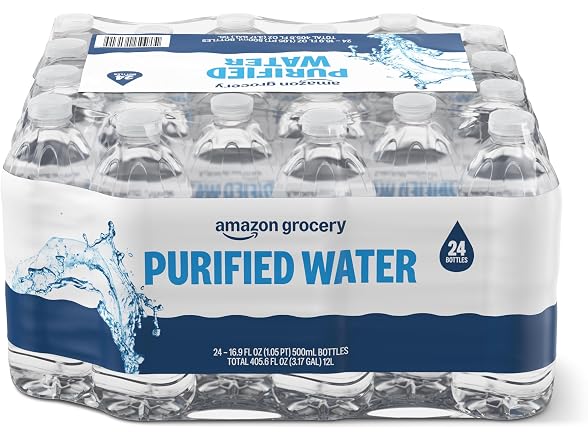 Amazon Grocery, Purified Water, 16.9 Fl
