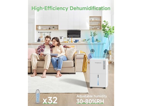Trazico 1500 Sq.ft Dehumidifier White