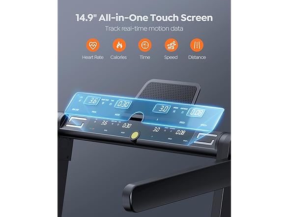 Acezoe 2 in 1 Foldable Treadmills 12 HIIT