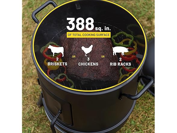 Char-Broil Bullet Charcoal Smoker 16"