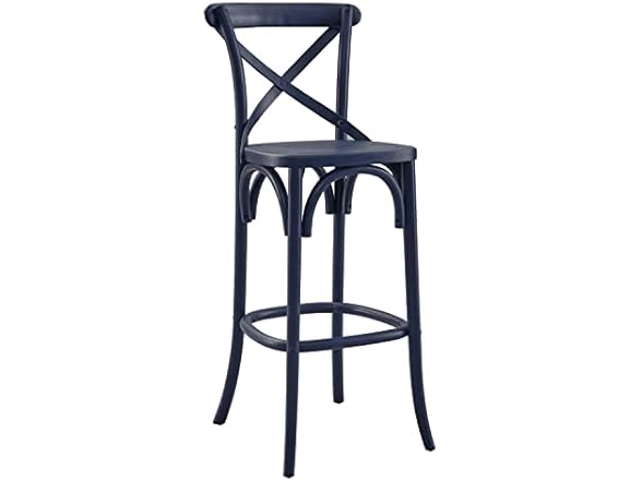 Modway Gear X-Back Wood Bar Stool
