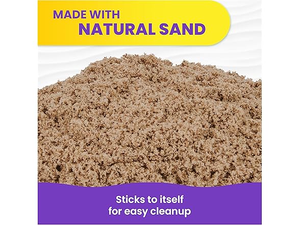Kinetic Sand, 3lbs Beach Sand for Ages 3