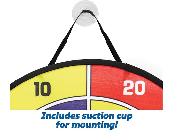 Kidoozie B*Active Stick 'N Score Dartboard – 24”
