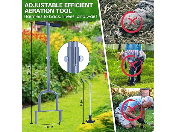 DUOLIYBC Manual Lawn Coring Aerator