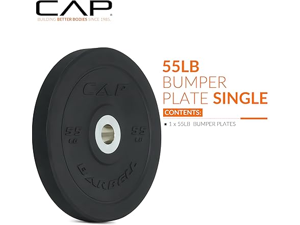 CAP Barbell PRO Olympic Plate (55 lb - Single)