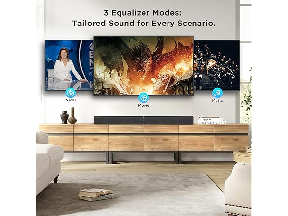 MZEIBO Detachable Sound Bar for TV
