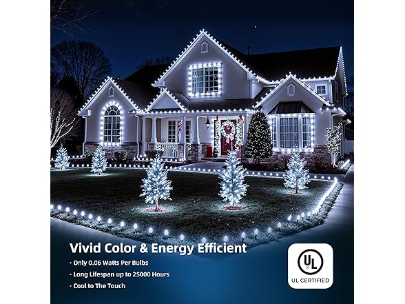 Minetom C9 LED Christmas Lights Outdoor, 81FT