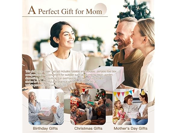 39Pc Household Tool Set Pink Women