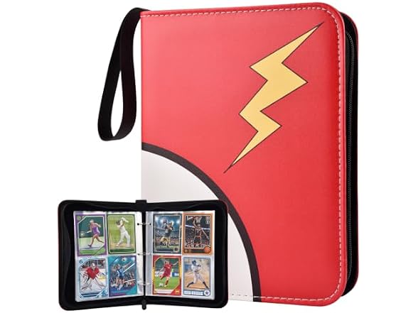 Portable 4 Pocket Trading Card Binder