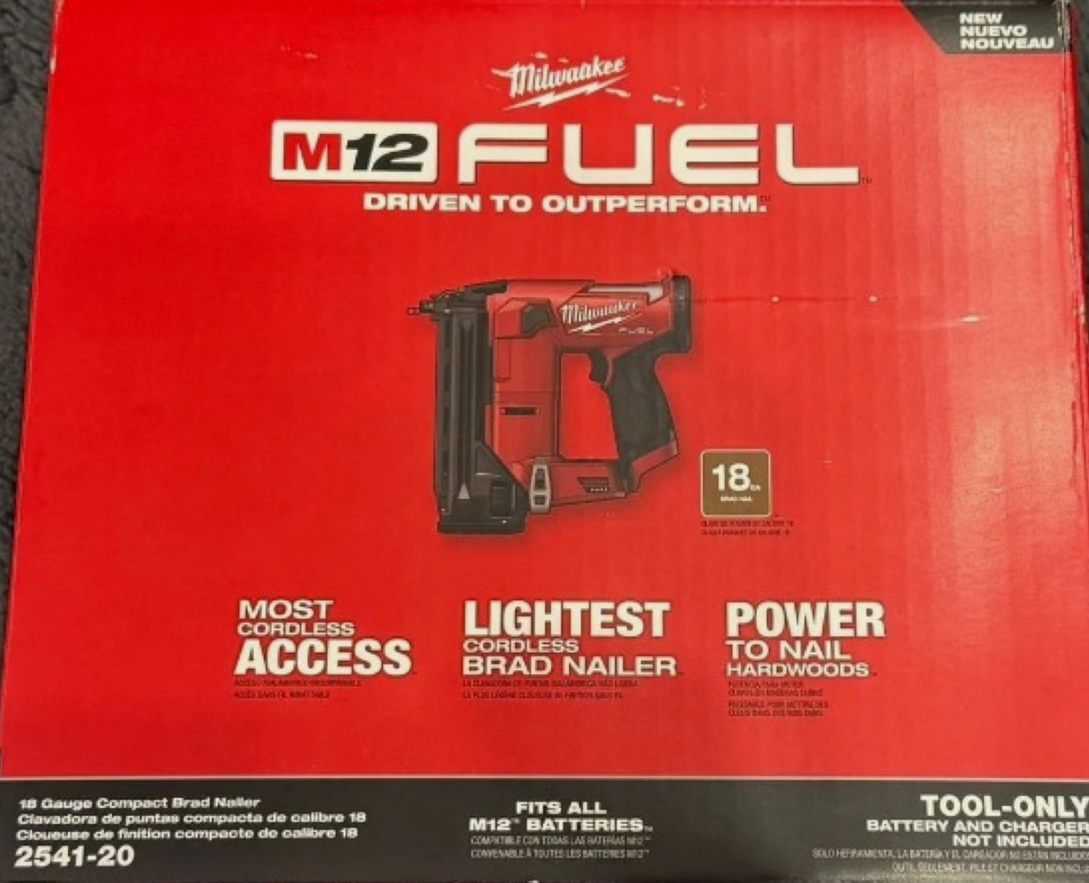 Milwaukee 2541-20 M12 Fuel 12V 18GA Brad Nailer - Gallery 2