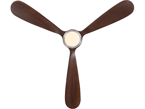Parrot Uncle 52 Inch Solid Wood Ceiling Fan