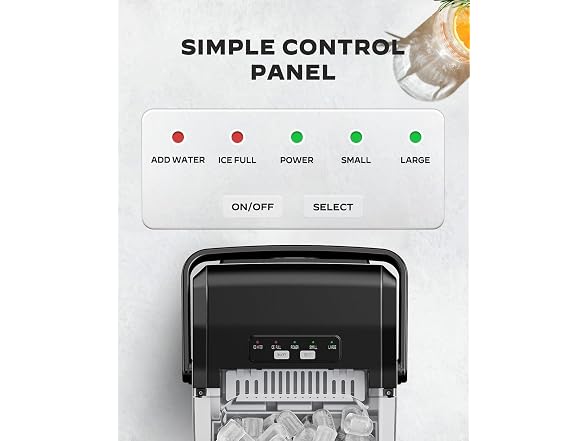 Silonn Countertop Ice Maker, 26 lbs/Day