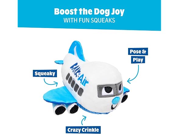 Barkbox Hugo the BARK Air Jet Dog Toy | Plush