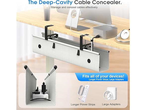 Under Desk Cable Management Tray