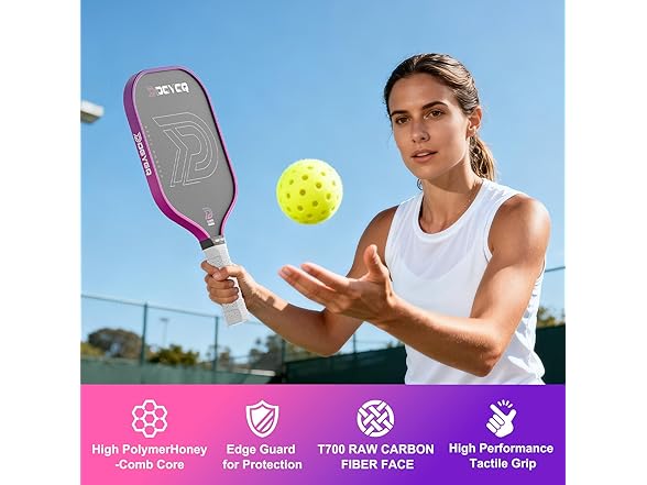 DGYGQ Carbon Fiber Pickleball Paddle