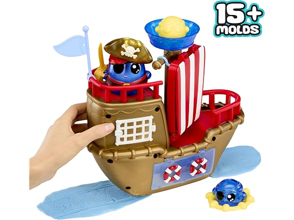 DohKins Pirate Ship Playset & Pirate - Dough Never Dries