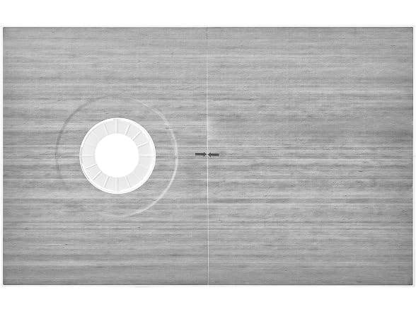 Shower Curb Kit, 60"x38" Shower Pan Kit with