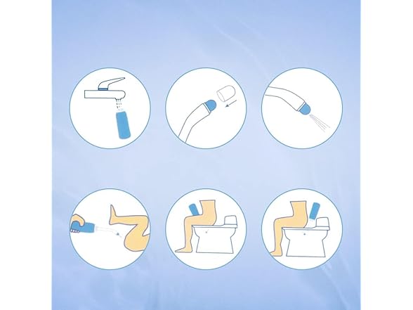 Wzhoufie 550ML Portable Foldable Bidet Bottle