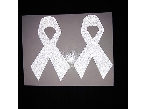 CUSHYSTORE Lung Ribbon Decal White 6pk