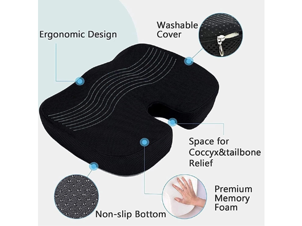Memory Foam Lumbar Support Pillow