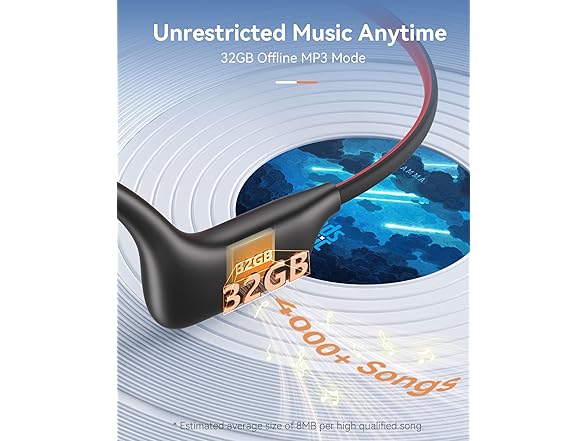 DEMICEA Open Ear Bone Conduction Sport Wireless Headphones