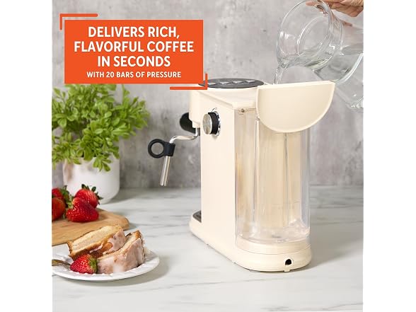 IMUSA 20 Bar Espresso Machine with Milk Frother