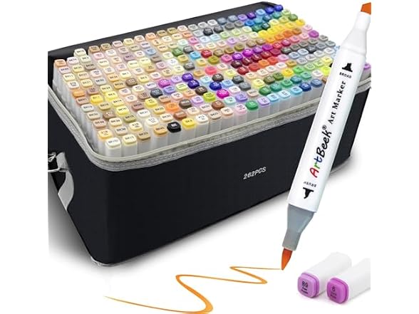 ArtBeek Alcohol Coloring Markers, 262
